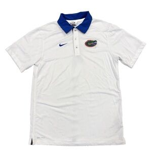 Men's XL NIKE Dri-Fit Florida Gators White Polo Golf Shirt 31183X-FG2 T60